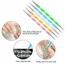 20 Pcs Nail Art Brushes Set With 15 Pcs Nail Gel Brushes And 5 Pcs 2 Way Nail Drill Pen | Manicure Design Tools