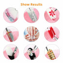 20 Pcs Nail Art Brushes Set With 15 Pcs Nail Gel Brushes And 5 Pcs 2 Way Nail Drill Pen | Manicure Design Tools