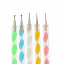 20 Pcs Nail Art Brushes Set With 15 Pcs Nail Gel Brushes And 5 Pcs 2 Way Nail Drill Pen | Manicure Design Tools