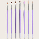 7 Pcs Purple Nail Brushes Set Nail Painting Brushes Nail Art Pen Acrylic Nail Supplies Manicure Tool