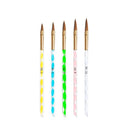 5 Pcs Nail Art Pen Nail Gel Acrylic Nail Art Brush Set For Nail Art Tips Design Nail Painting Tools