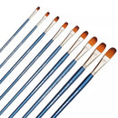 9pcs Nail Round Long Rod Oil Paint Brush Set