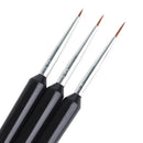 Nail Art Brushes Set 3 Pcs Nail Art Liner Painting Pen Light Therapy Carving Pen Brush Acrylic UV Gel Nail Brush Line Design Manicure Tools