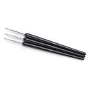 Nail Art Brushes Set 3 Pcs Nail Art Liner Painting Pen Light Therapy Carving Pen Brush Acrylic UV Gel Nail Brush Line Design Manicure Tools