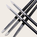 Nail Art Brush Set 5 Pcs Silicone Nail Art Hollow Engraving Embossing Pen Clay Soft Pottery Tools For Salon Home Diy
