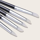 Nail Art Brush Set 5 Pcs Silicone Nail Art Hollow Engraving Embossing Pen Clay Soft Pottery Tools For Salon Home Diy