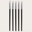 Nail Art Brush Set 5 Pcs Silicone Nail Art Hollow Engraving Embossing Pen Clay Soft Pottery Tools For Salon Home Diy