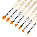 7pcs Nail Art Acrylic Petal Nail Painting Light Therapy Pen