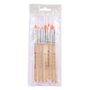 7pcs Nail Art Acrylic Petal Nail Painting Light Therapy Pen