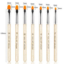 7pcs Nail Art Acrylic Petal Nail Painting Light Therapy Pen