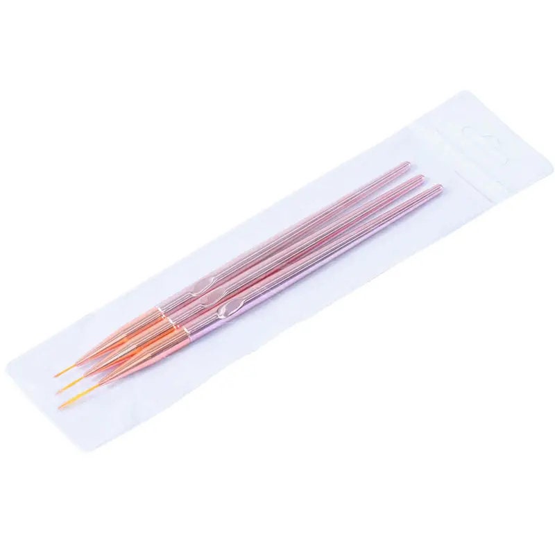 Nail Art Stripe Gel Brush | Rose Gold Metal Line Thin Nail Brush For Nail Art | Nail Accessories