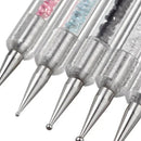 5 Acrylic Nail Brush With Crystal | Acrylic Brush | Nylon Drawing Line | Manicure Tool