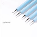 5 Pcs Nail Art Dotting Tools Nail Silicone Brush Dual Head UV Gel Dotting Drawing Painting Pen