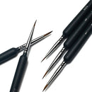 3 Pcs Single Head Three Pull Line Pens Nail Polish Painting, Nail Design Brush Pen Nail Tip Kit