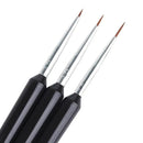 3 Pcs Single Head Three Pull Line Pens Nail Polish Painting, Nail Design Brush Pen Nail Tip Kit