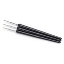 3 Pcs Single Head Three Pull Line Pens Nail Polish Painting, Nail Design Brush Pen Nail Tip Kit