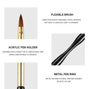 3 Pcs French Striped Ultra-Fine Line Dual-Ended UV Gel Painted Nail Art Brush Set