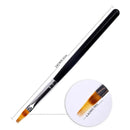 Nail Art Brush Liner Painting Pen Acrylic Builder Flat Drawing Manicure Brush Nail Art Tools Brushes
