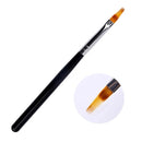 Nail Art Brush Liner Painting Pen Acrylic Builder Flat Drawing Manicure Brush Nail Art Tools Brushes