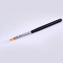 Nail Art Brush Liner Painting Pen Acrylic Builder Flat Drawing Manicure Brush Nail Art Tools Brushes