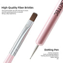 Aokitec Nail Art Brushes 6pcs Set Gel Polish Nail Art Design Pen Painting Tools With Nail Extension Gel Brush Builder Gel Brush Nail Dotting
