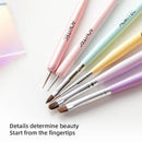 Aokitec Nail Art Brushes 6pcs Set Gel Polish Nail Art Design Pen Painting Tools With Nail Extension Gel Brush Builder Gel Brush Nail Dotting