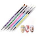 5 Pcs Double Head Nail Art Dot Brush Acrylic Nail Brush