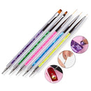 5 Pcs Double Head Nail Art Dot Brush Acrylic Nail Brush