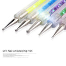 5 Pcs Double Head Nail Art Dot Brush Acrylic Nail Brush