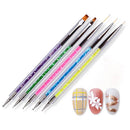 5 Pcs Double Head Nail Art Dot Brush Acrylic Nail Brush