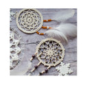 Caydo 12 Pieces 3 Inch Round Wooden Hoops for Embroidery | Adjustable | Bamboo | For Druz Point