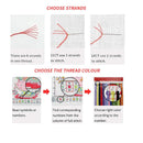 Setoda Full Range Of Embroidery Starter Kits Beginner Stamped Cross Stitch Kits For DIY Embroidery