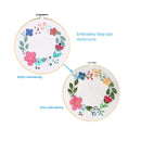 2 Pack Embroidery Starter Kits With Pattern | Kissbuty Full Range Of Stamped Embroidery Kit