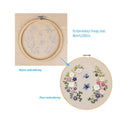 Full Range of Pattern Embroidery Starter Kit | Kissbuty Cross Stitch Kit Including Embroidery Fabric With Floral Pattern