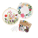 Unime Full Range Of Embroidery Starter Kit With Partten | Cross Stitch Kit Including Embroidery Fabric With Color Pattern