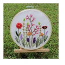 Full Range Embroidery Starter Kit | Kissbuty Cross Stitch Kit Including Floral Pattern Embroidery Fabric