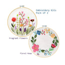 Unime Full Range Of Embroidery Starter Kit With Partten | Cross Stitch Kit Including Embroidery Fabric With Color Pattern