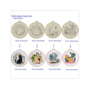 Beginner Embroidery Kit | 4 Sets Of Embroidery Kit For Craft Lovers With Cat And Plant Pattern