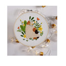 Beginner Embroidery Kit | 4 Sets Of Embroidery Kit For Craft Lovers With Cat And Plant Pattern