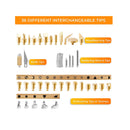 Premium Wood Burning Kit 43PCS | 36Tips | Adjustable Temperature Pen With Safety Stand | Metal Stencil&Pliers