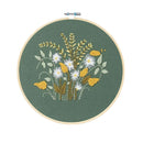 Full Range of Pattern Embroidery Starter Kit | Kissbuty Cross Stitch Kit Including Embroidery Fabric With Floral Pattern