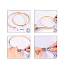 WOWOSS 6 Pieces 12 Inch Adjustable Wooden Round Embroidery Hoops Bamboo Circle Cross Stitch