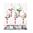 WOWOSS 6 Pieces 12 Inch Adjustable Wooden Round Embroidery Hoops Bamboo Circle Cross Stitch