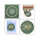 Full Range of Pattern Embroidery Starter Kit | Kissbuty Cross Stitch Kit Including Embroidery Fabric With Floral Pattern