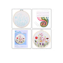 Full Range of Pattern Embroidery Starter Kit | Kissbuty Cross Stitch Kit Including Embroidery Fabric With Floral Pattern