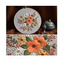 Full Range of Pattern Embroidery Starter Kit | Kissbuty Printed Embroidery Kit Including Embroidery Fabric With Pattern