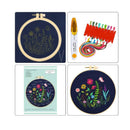 Caydo Embroidery Kit With Pattern | Cross Stitch Kits For Beginners With Embroidery Fabric