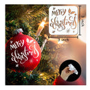 30 Reusable Christmas Stencils | 3x3 Inches | Small Christmas Template For Painting On Wood Crafts