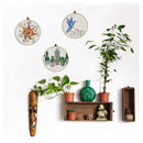 Round Bamboo Embroidery Hoop | Umoonfine 8 Pieces 8 Inches Embroidery Hoops Bamboo Circle Cross Stitch Hoop