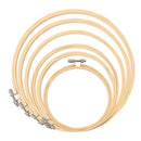 BigOtters | 6 Embroidery Hoops | Bamboo Circle | Pe Cross Stitch Hoop Ring 4.7 to 10.6 Inch